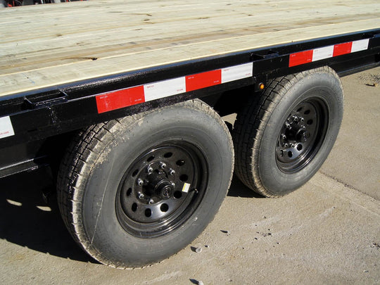 8.5x30 IBeam Gooseneck Deckover Trailer (2) 7K Axles Stand-Up Ramps