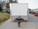 8.5x28 Flat Nose White Enclosed Trailer (2) 5,200lb Axles Cargo Storage - SLE Equipment - 1