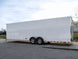 8.5x28 Flat Nose White Enclosed Trailer (2) 5,200lb Axles Cargo Storage - SLE Equipment - 3