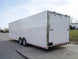 8.5x28 Flat Nose White Enclosed Trailer (2) 5,200lb Axles Cargo Storage - SLE Equipment - 4