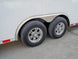 8.5x28 Flat Nose White Enclosed Trailer (2) 5,200lb Axles Cargo Storage - SLE Equipment - 10