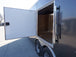 Enclosed Trailer 8.5x24 Charcoal Gray- Mower Motorcycle Car Hauler