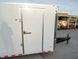 8.5x28 Flat Nose White Enclosed Trailer (2) 5,200lb Axles Cargo Storage - SLE Equipment - 8