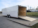 8.5x28 Flat Nose White Enclosed Trailer (2) 5,200lb Axles Cargo Storage - SLE Equipment - 15