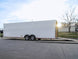 8.5x28 Flat Nose White Enclosed Trailer (2) 5,200lb Axles Cargo Storage - SLE Equipment - 14