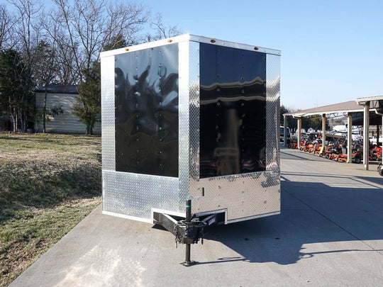Concession Trailer 8.5' X 24' Black BBQ Food Event Catering - SLE Equipment - 2