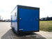 8.5x18 Blue V-Nose Slanted Top Enclosed Trailer with Blackout Package