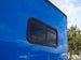 8.5x18 Blue V-Nose Slanted Top Enclosed Trailer with Blackout Package