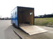 8.5x18 Blue V-Nose Slanted Top Enclosed Trailer with Blackout Package