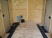 8.5x18 Blue V-Nose Slanted Top Enclosed Trailer with Blackout Package