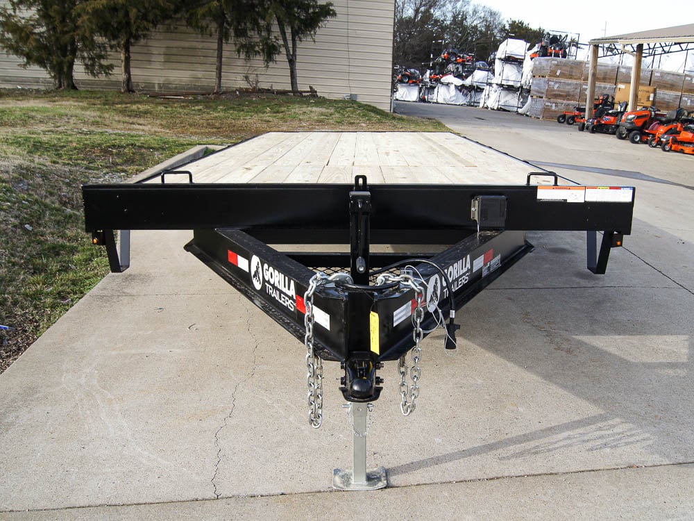 8.5x22 IBeam Deckover Equipment Trailer Straight Deck (2) 5200lb Axles