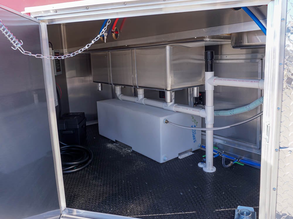 8.5 x 22 White Concessions Food Trailer