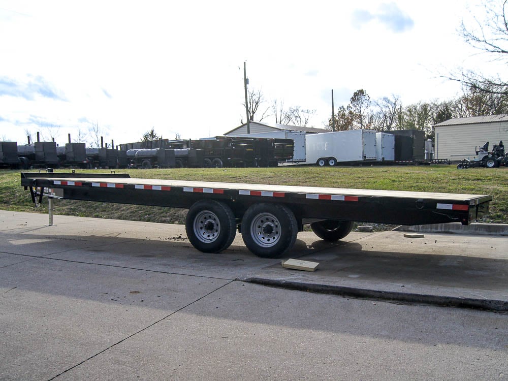 8.5x22 IBeam Deckover Equipment Trailer Straight Deck (2) 5200lb Axles