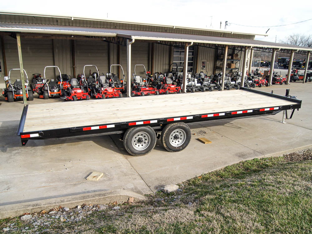 8.5x22 IBeam Deckover Equipment Trailer Straight Deck (2) 5200lb Axles