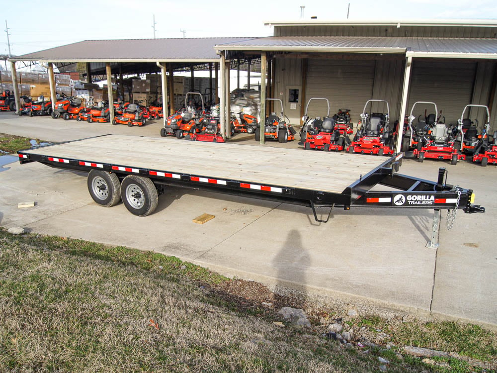 8.5x22 IBeam Deckover Equipment Trailer Straight Deck (2) 5200lb Axles