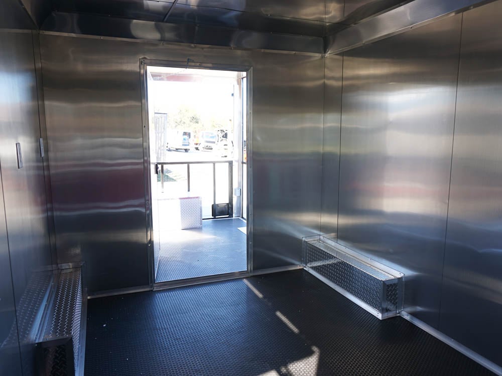 8.5 x 22 White Concessions Food Trailer