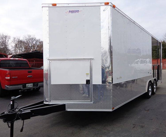 Concession Trailer 8.5'x20' White - Food Event Catering BBQ Smoker - SLE Equipment - 4
