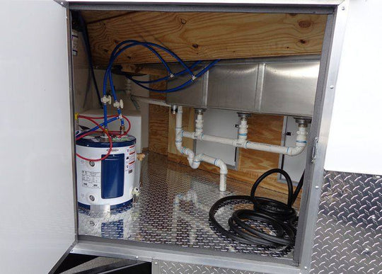 Concession Trailer 8.5'x20' White - Food Event Catering BBQ Smoker - SLE Equipment - 23