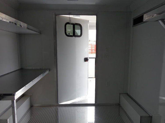 Concession Trailer 8.5'x20' White - Food Event Catering BBQ Smoker - SLE Equipment - 25