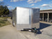 8.5x20 Silver V-Nose Slant Top Enclosed Trailer (2) 3500lb Axles