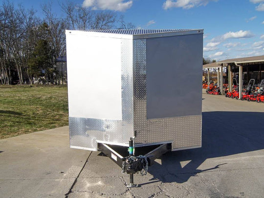 8.5x20 Silver V - Nose Slant Top Enclosed Trailer (2) 5200lb Axles - SLE Equipment - 2