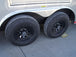 8.5x20 Silver V-Nose Slant Top Enclosed Trailer (2) 3500lb Axles