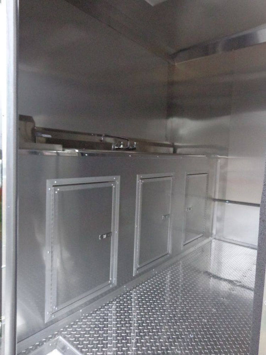 Concession Trailer 8.5'x16' Black - Food Event Catering Vending - SLE Equipment - 18