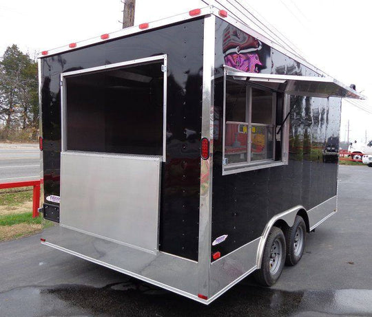 Concession Trailer 8.5'x16' Black - Food Event Catering Vending - SLE Equipment - 6