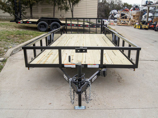 7x20 Tube Top Dovetail Utility Trailer (2) 3500lb Axles