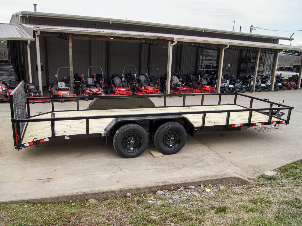 7x20 Tube Top Dovetail Utility Trailer (2) 3500lb Axles