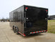 8.5x18 Black V - Nose Enclosed Trailer with Extended Tongue and Blackout Package (2) 3,500lb Axles - SLE Equipment - 4