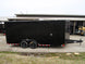 8.5x18 Black V - Nose Enclosed Trailer with Extended Tongue and Blackout Package (2) 3,500lb Axles - SLE Equipment - 6