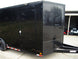 8.5x18 Black V - Nose Enclosed Trailer with Extended Tongue and Blackout Package (2) 3,500lb Axles - SLE Equipment - 7