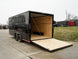8.5x18 Black V - Nose Enclosed Trailer with Extended Tongue and Blackout Package (2) 3,500lb Axles - SLE Equipment - 8