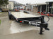 7x22 8" IBEAM Equipment Trailer (2) 7K Axles Stand-Up Ramps