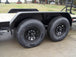 7x22 8" IBEAM Equipment Trailer (2) 7K Axles Stand-Up Ramps