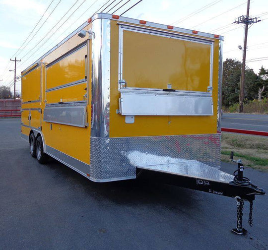 Concession Trailer 8.5'x20' Yellow - Event Catering Vending Food - SLE Equipment - 5