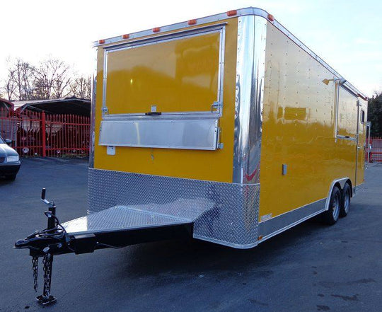 Concession Trailer 8.5'x20' Yellow - Event Catering Vending Food - SLE Equipment - 11