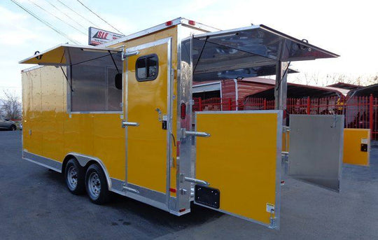 Concession Trailer 8.5'x20' Yellow - Event Catering Vending Food - SLE Equipment - 17