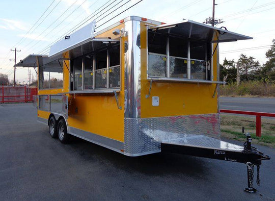 Concession Trailer 8.5'x20' Yellow - Event Catering Vending Food - SLE Equipment - 9