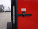 7x12 Enclosed Trailer Red V - Nose Blackout Package 3,500lb Axle Storage - SLE Equipment - 11
