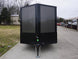 7x12 Enclosed Trailer Charcoal V - Nose Blackout Package 3,500lb Axle Storage - SLE Equipment - 2