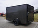 7x12 Enclosed Trailer Charcoal V - Nose Blackout Package 3,500lb Axle Storage - SLE Equipment - 5