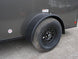 7x12 Enclosed Trailer Charcoal V - Nose Blackout Package 3,500lb Axle Storage - SLE Equipment - 15