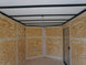7x12 Enclosed Trailer Charcoal V - Nose Blackout Package 3,500lb Axle Storage - SLE Equipment - 17