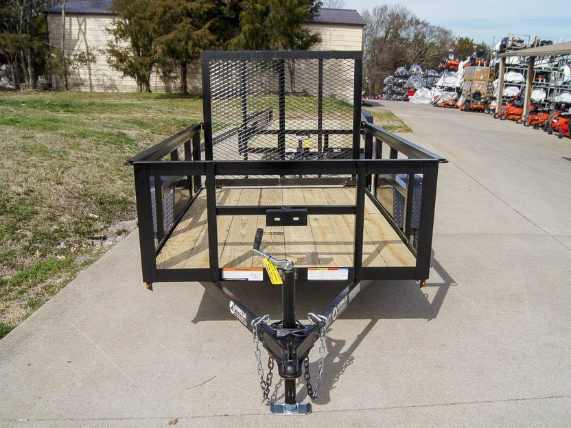 Trailer With Side Rails 5x8 Straight Deck Utility Trailer with 2ft Side Rails 3500lb Axle