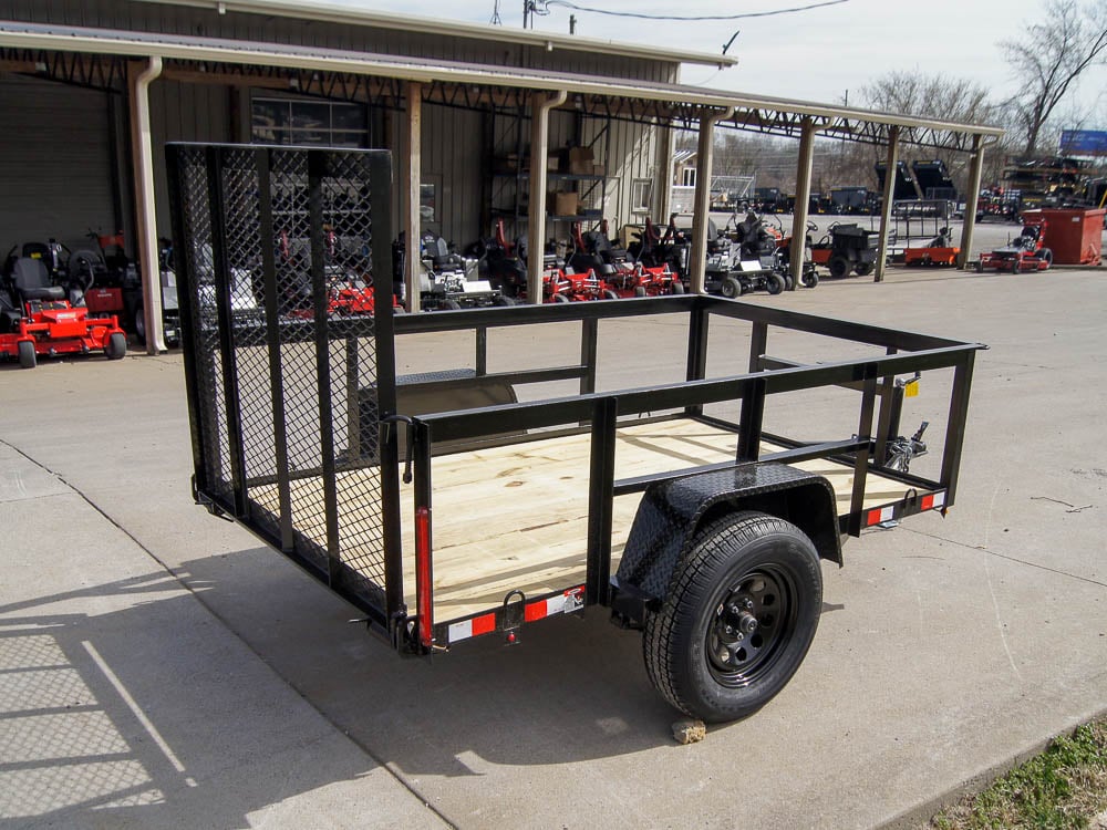 5x8 Straight Deck Utility Trailer with 2ft Side Rails 3500lb Axle