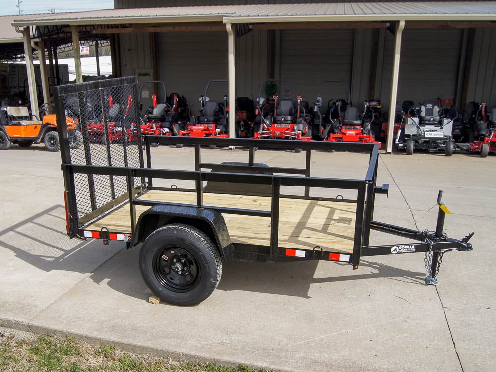 5x8 Straight Deck Utility Trailer with 2ft Side Rails 3500lb Axle