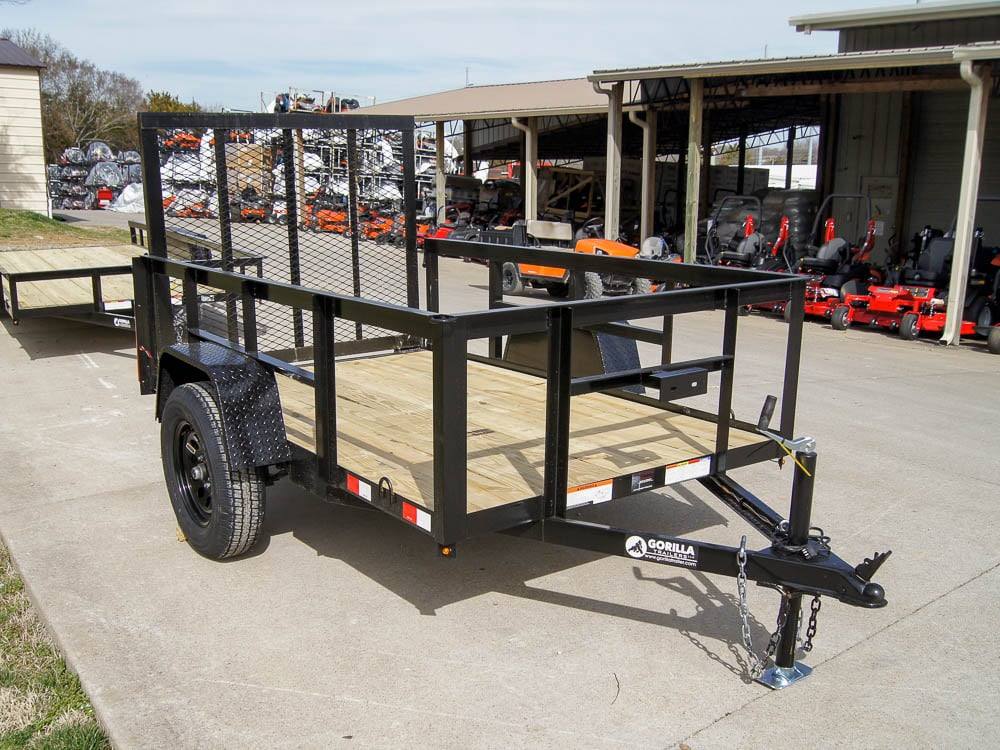 Trailer With Side Rails 5x8 Straight Deck Utility Trailer with 2ft Side Rails 3500lb Axle