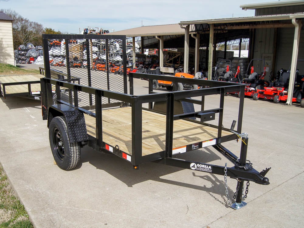 5x8 Straight Deck Utility Trailer with 2ft Side Rails 3500lb Axle